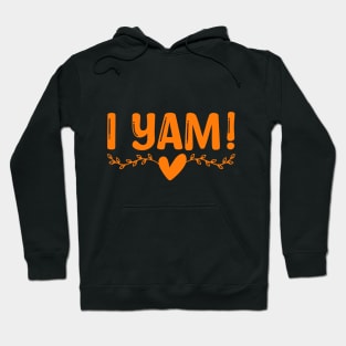 I Yam She's My Sweet Potato Couples Funny Thanksgiving 2023 Hoodie